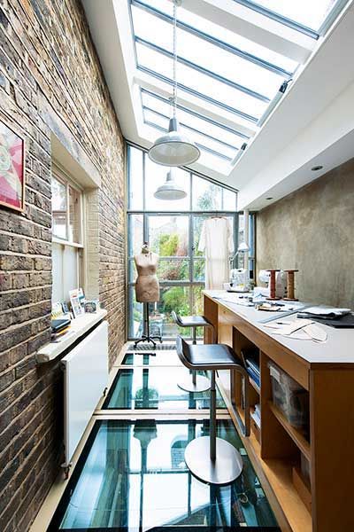 side return extension to terraced home