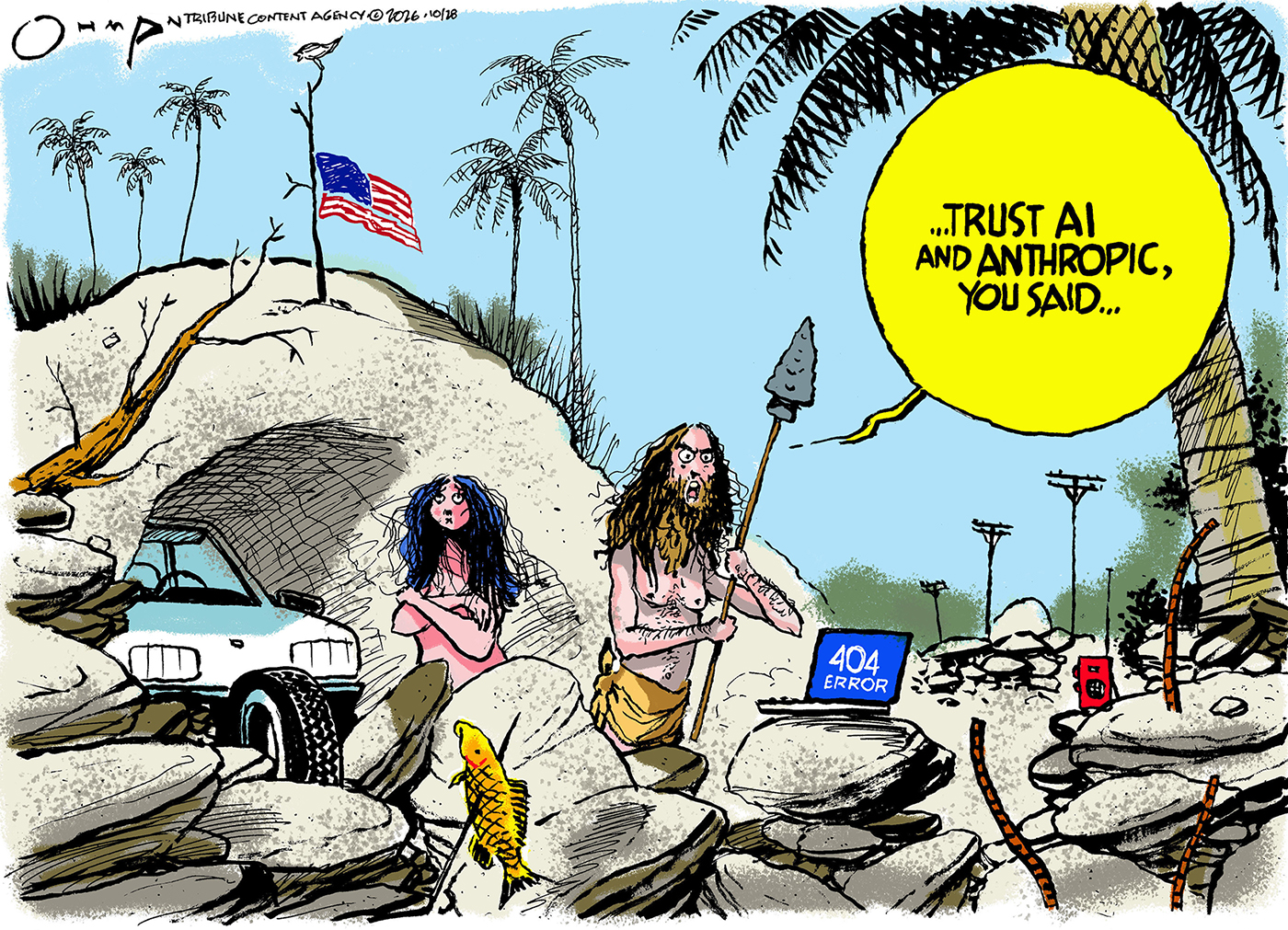 Political cartoon