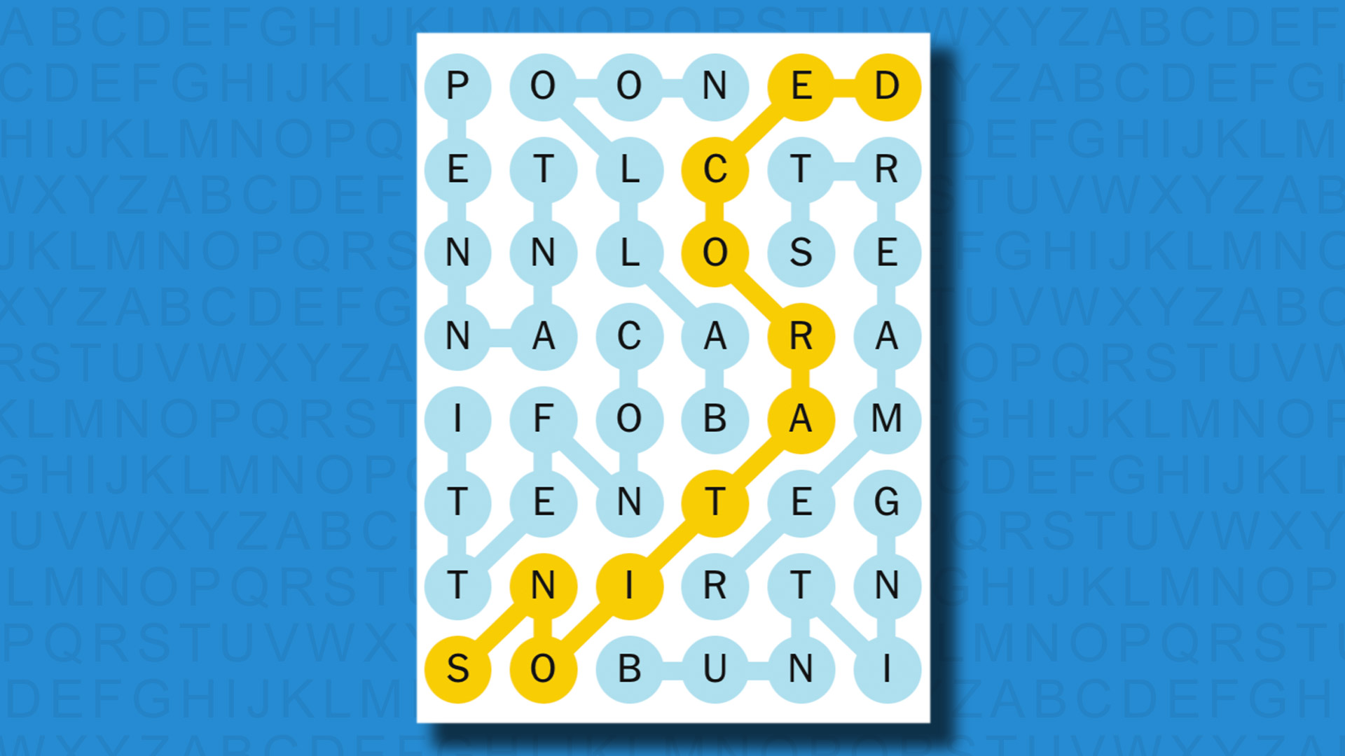 NYT Strands answers for game 493 on a blue background