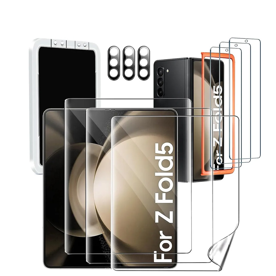 IMBZBK 9-in-1 Samsung Galaxy Z Fold 5 Screen Protector with extra space