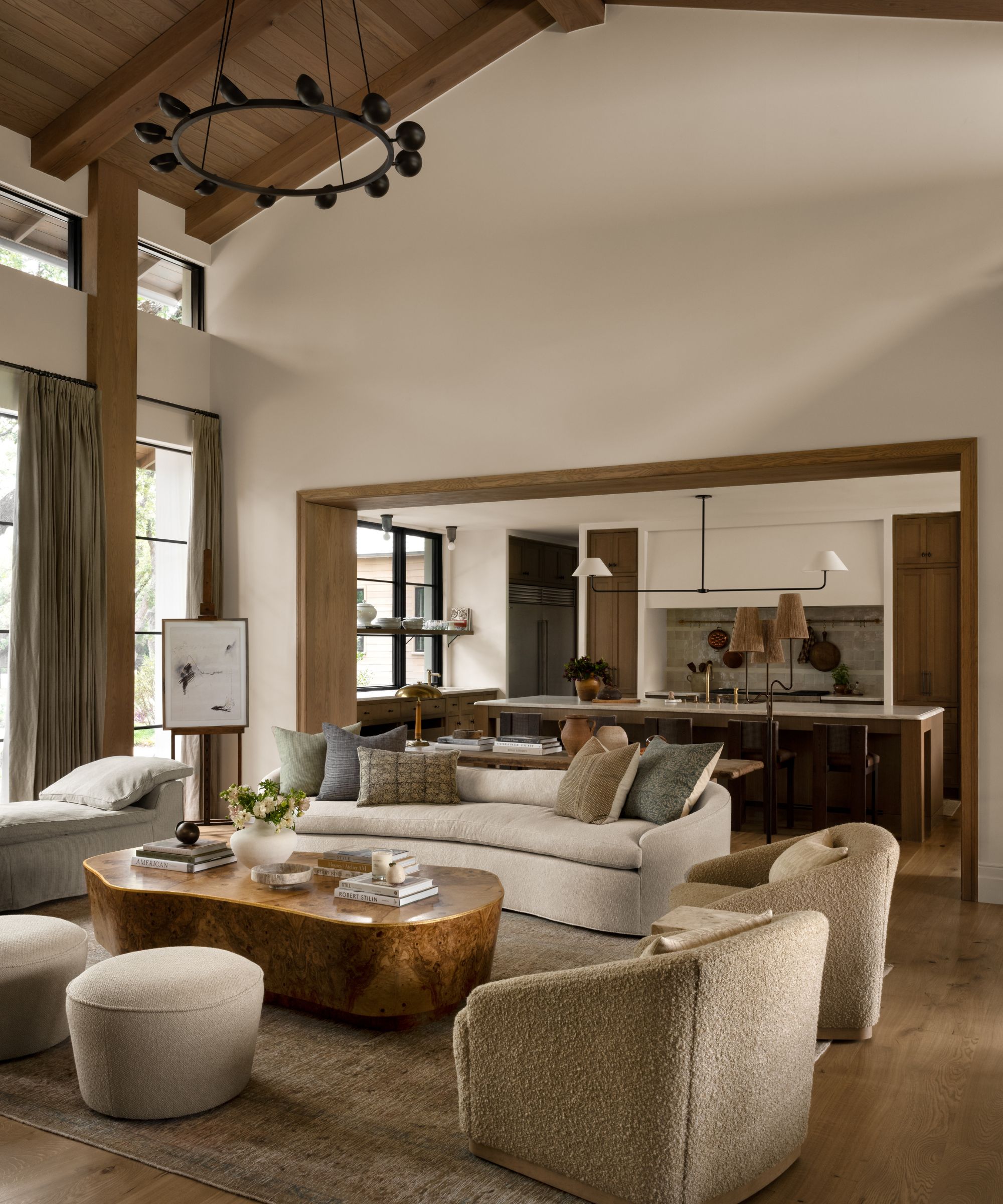 studio mcgee's The Oaks Project series of modern rustic farmhouse living room images