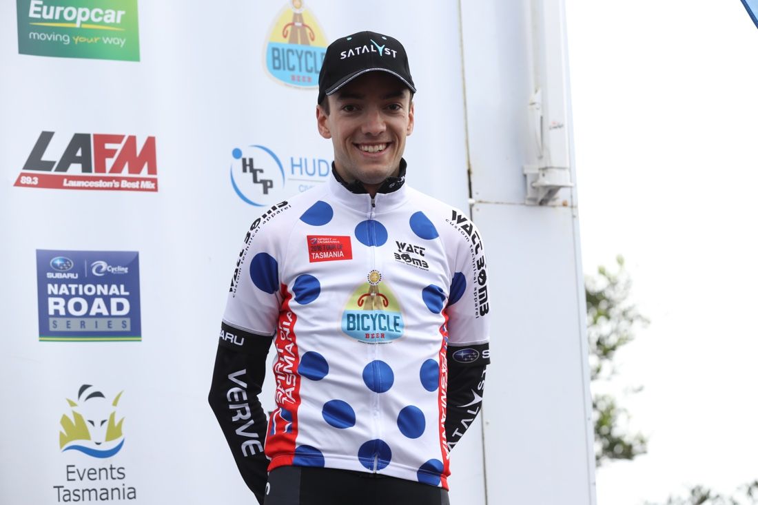 Matt Clark (Satalyst Verve) won the Tour of Tasmania KOM jersey
