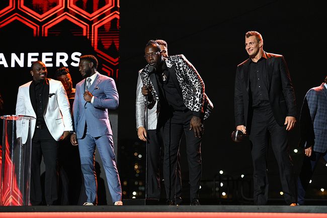 New England Patriots players at 2021 ESPY Awards