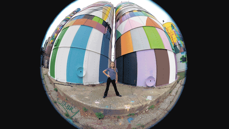 A photograph taken with the Sony FE 8-14mm f/3.5 Fisheye G lens outdoors