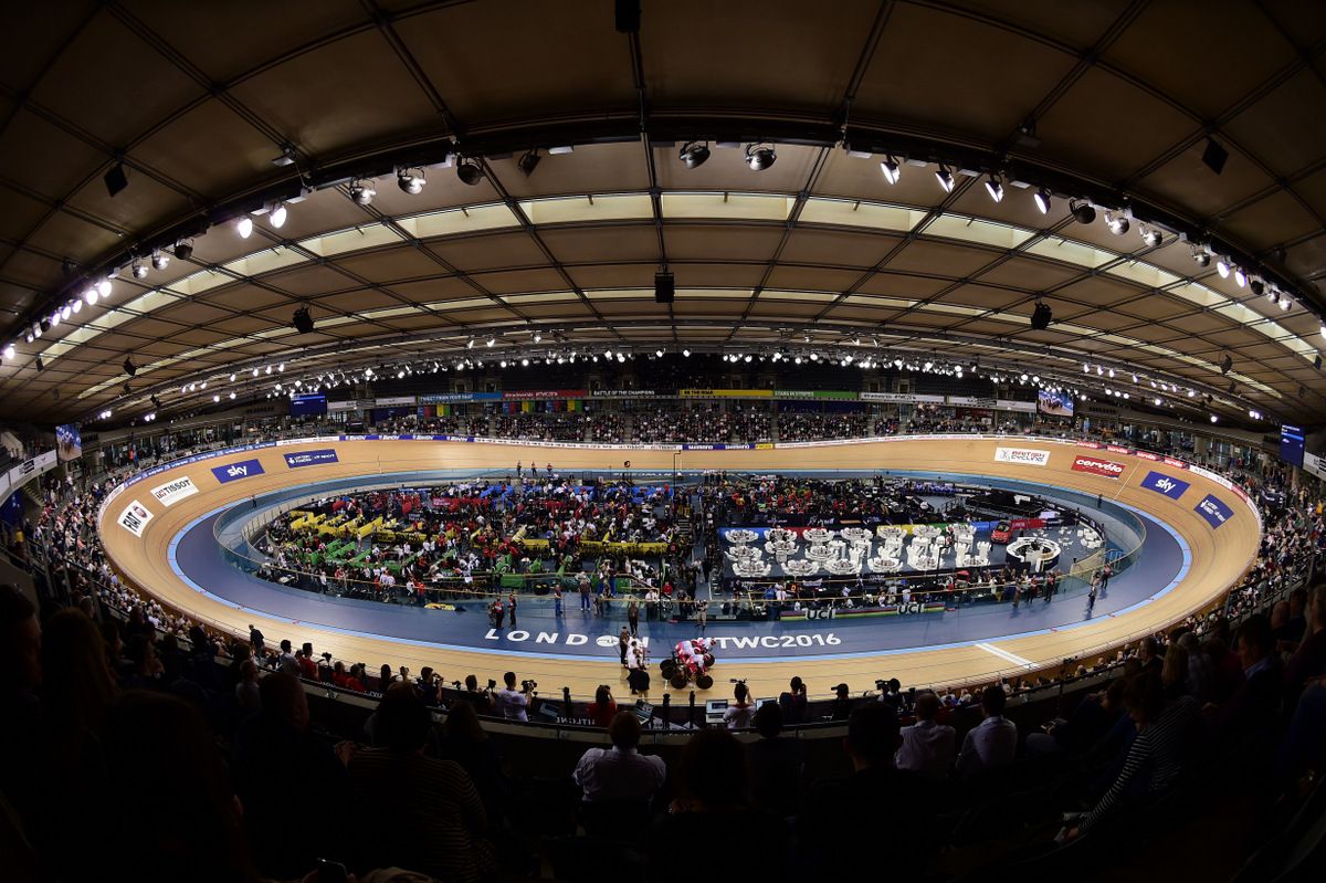 A packed Lee Valley VeloPark for day 1 of the Worlds