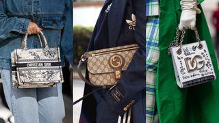 90s fashion trends: logo bags