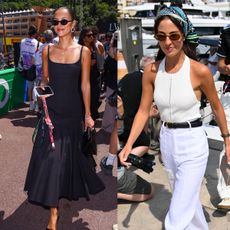 Alexandra Saint Mleux and Carmen Montero Mundt at the F1 Miami Grand Prix 2025.