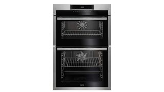 AEG DCE731110M oven on white background