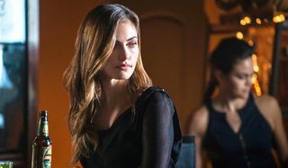 Phoebe Tonkin Hayley Marshall at the bar beautiful hair The Originals The CW