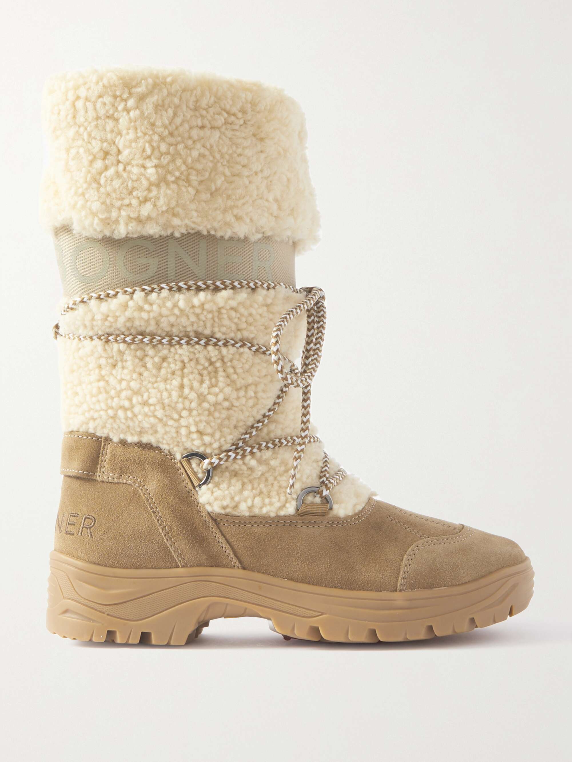 Alta Badia 2 B Shearling and Suede Snow Boots