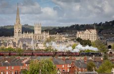 Steam trains still go through Bath occasionally. And they're probably more likely to be on time than the modern ones.