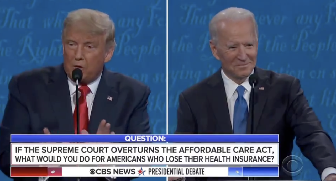 President Trump and former Vice President Joe Biden.