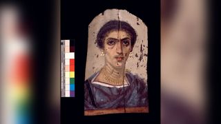 This woman's portrait was painted sometime between A.D. 160 and 190.