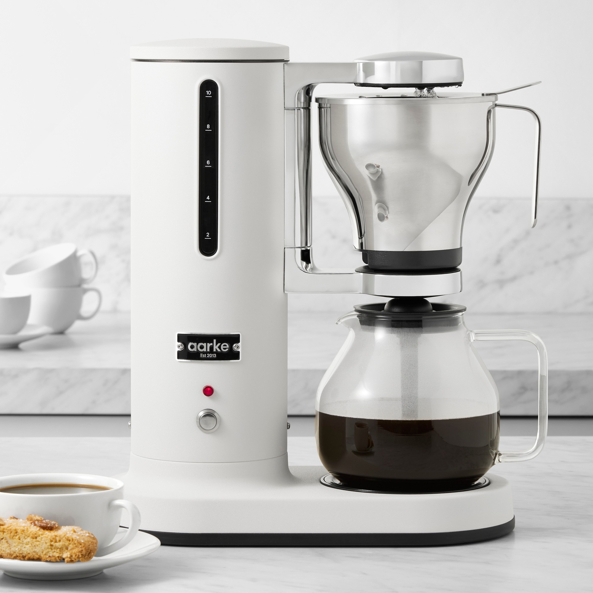 Aarke Drip Coffee Maker, Matte White