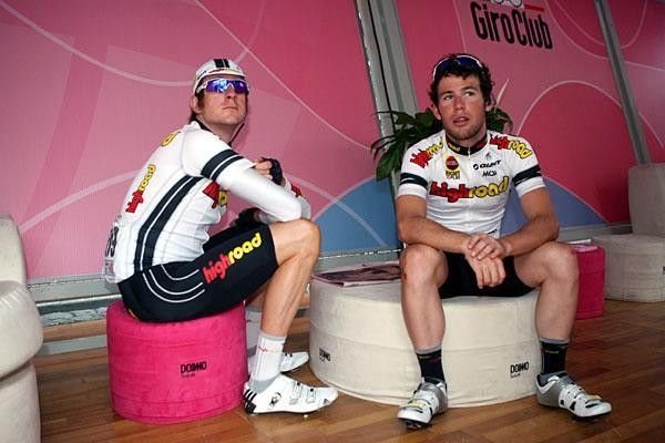 Mark Cavendish (Team High Road) awaits the start but wasn't expecting a sprint today.