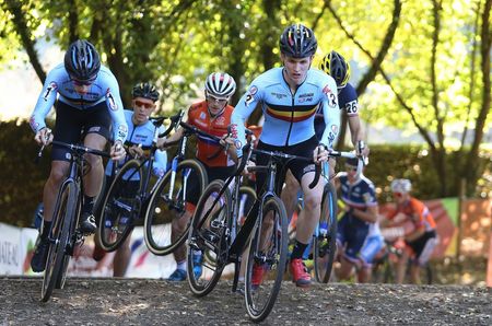 Thijs Aerts (Belgium) and Quinten Hermans (Belgium) leading