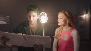 Milo Manheim and Meg Donnelly in Zombies