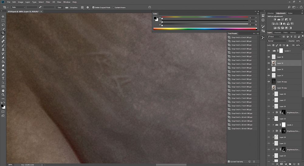 Add final Levels adjustment layer