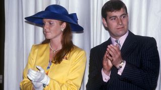 Sarah, Duchess Of York With Prince Andrew, Duke Of York, Watching A Fashion Show At The Royal York Hotel In Ontario, Canada, 17th July 1987.