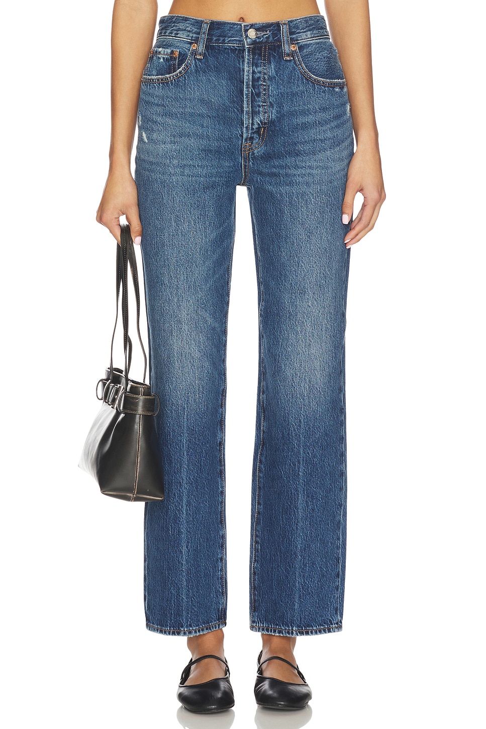 Cassie Super High Rise Straight Jeans