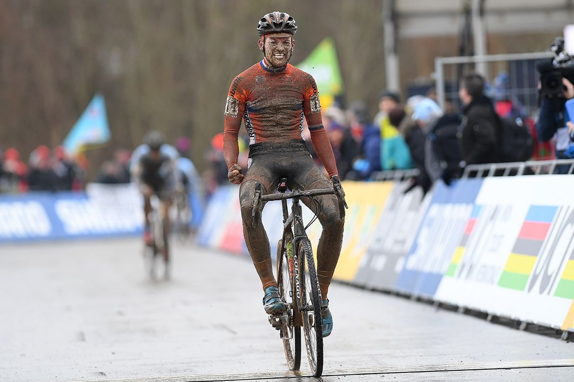 Sieben Wouters celebrates his third place