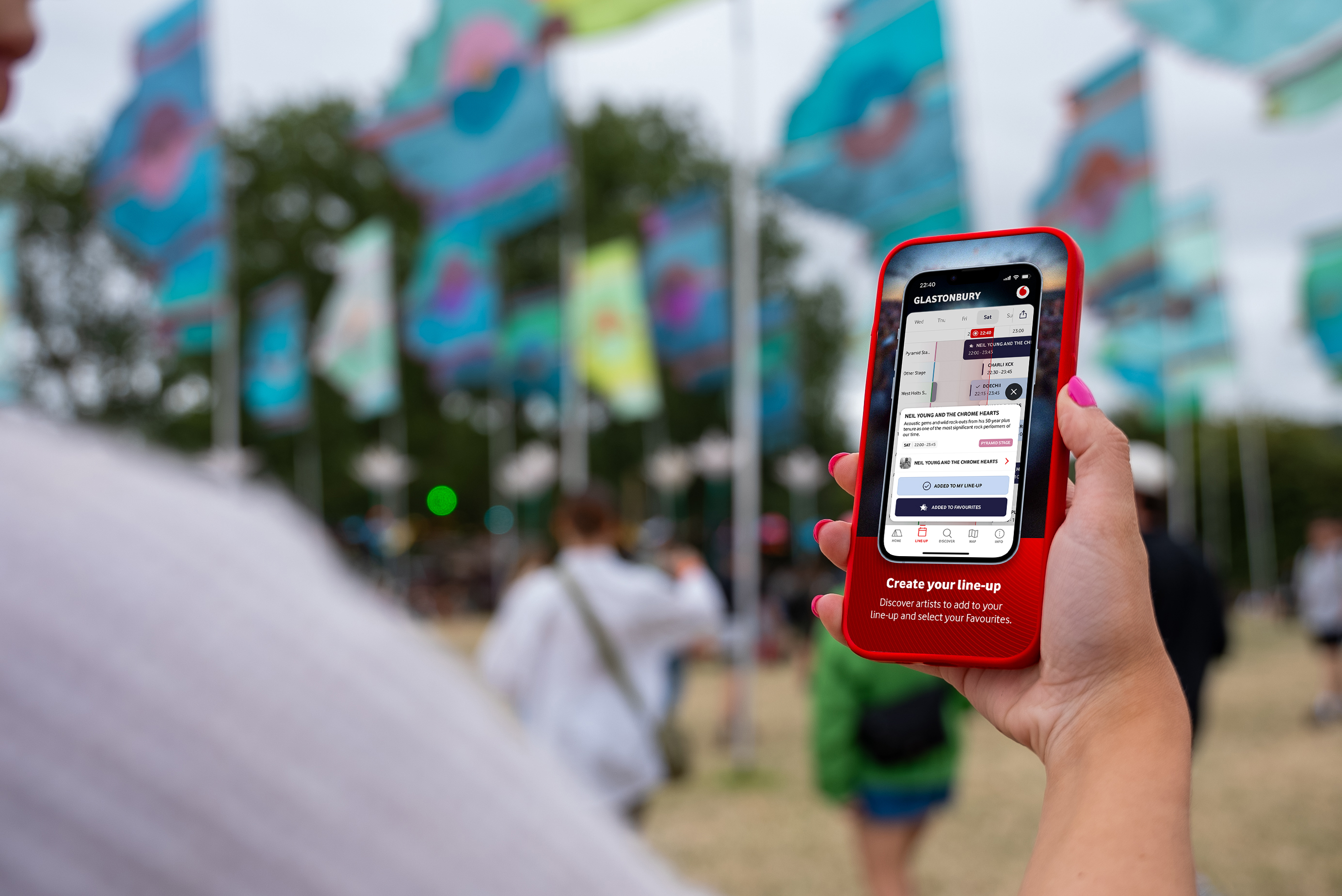 Vodafone's official Glastonbury Festival 2025 app