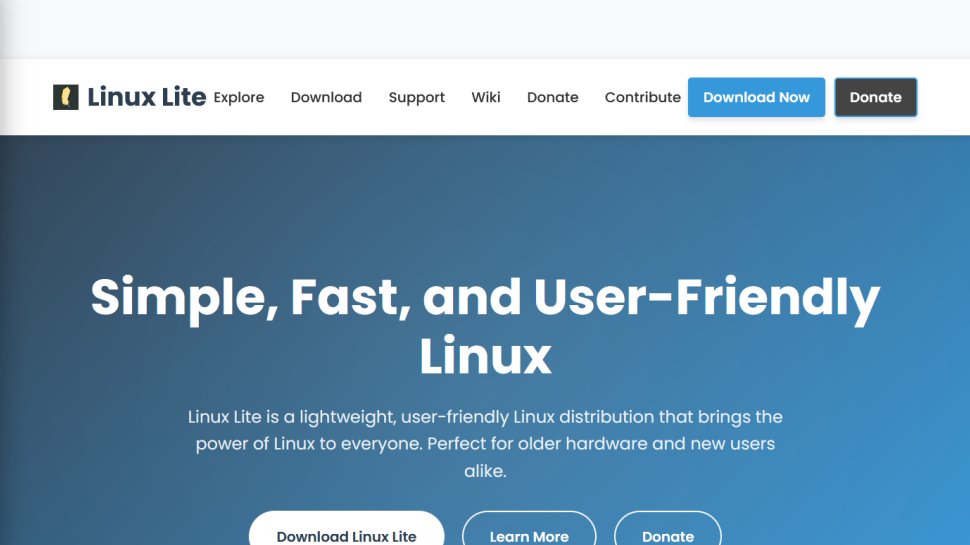 Linux Lite website screenshot (September 2025).