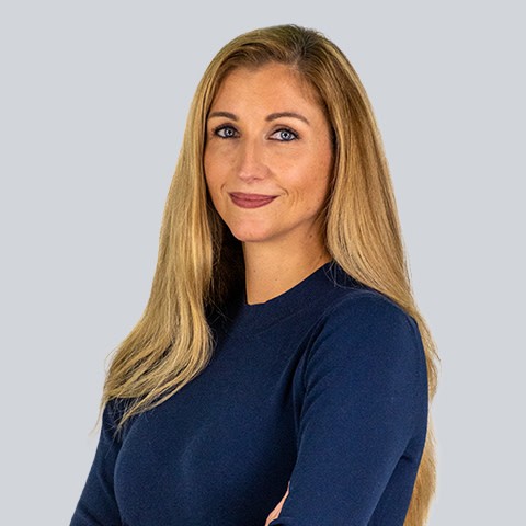 A headshot of Sara Harshbarger