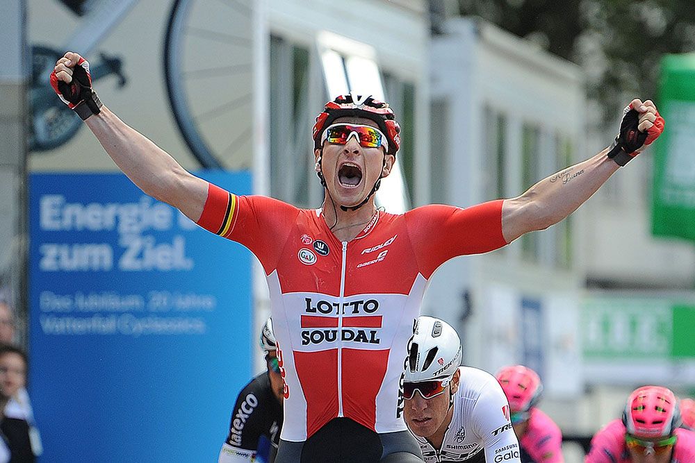 Andre Greipel (Lotto Soudal) celebrates