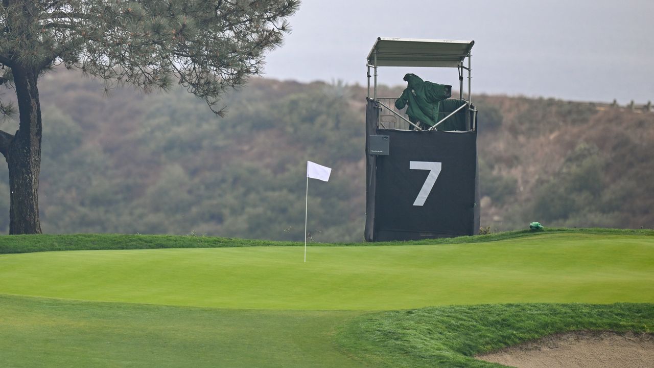 The white flag at the seventh at Torrey Pines