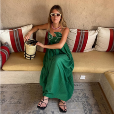 farm rio green fish dress summer dress