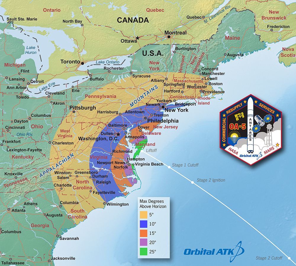 Nighttime Launch Of Private Cargo Ship Visible Along Us East Coast On Sunday Space