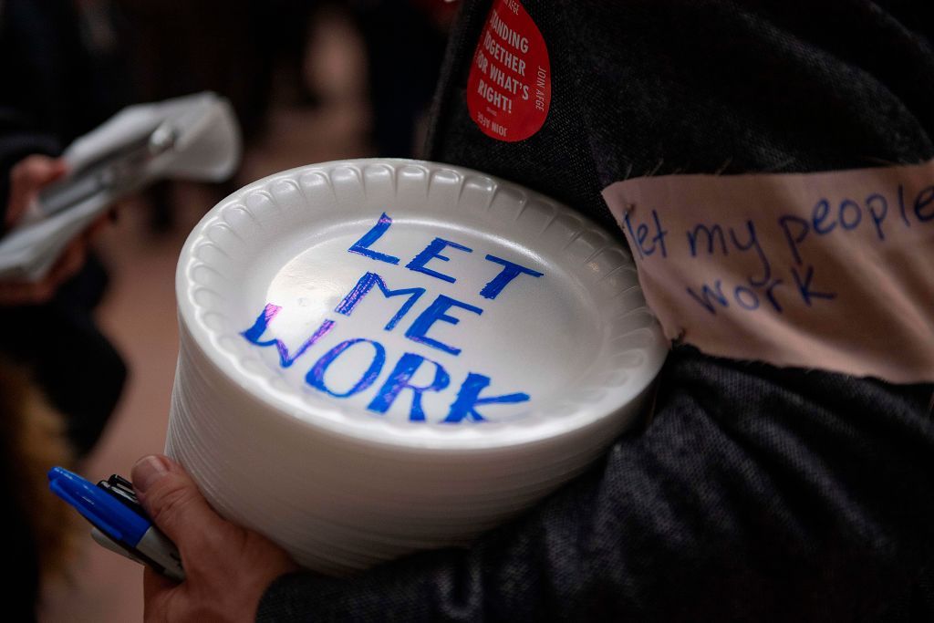 Government shutdown protests. 