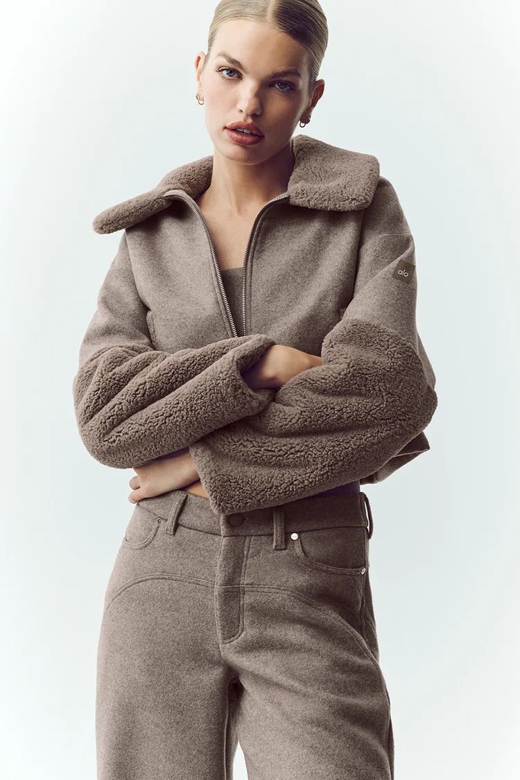 Alo, Wool Blend Nightfall Bomber