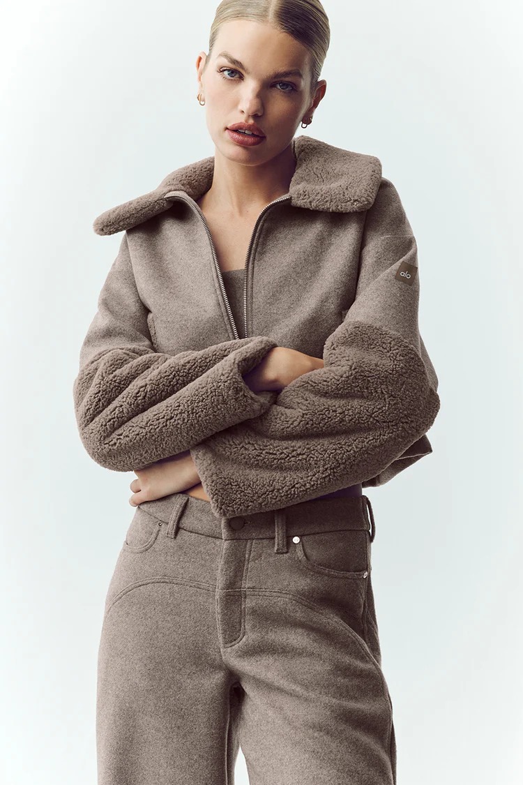 Alo, Wool Blend Nightfall Bomber