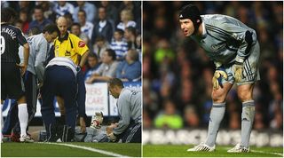 Petr Cech 2006 vs Reading fracturing skull in the Premier League