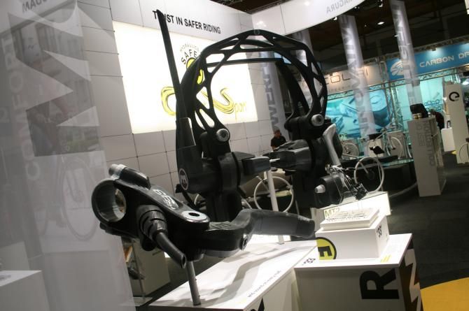 Magura HS33 hydraulic rim brakes are a classic, but this huge display version was pretty weird