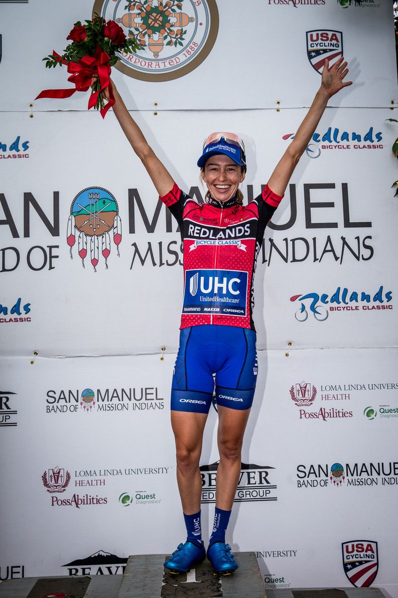 Katie Hall (UnitedHealthcare) was the top climber at Redlands