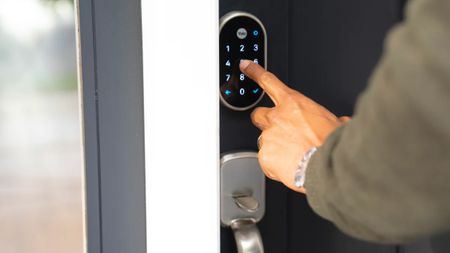 Next x Yale smart lock lifestyle render