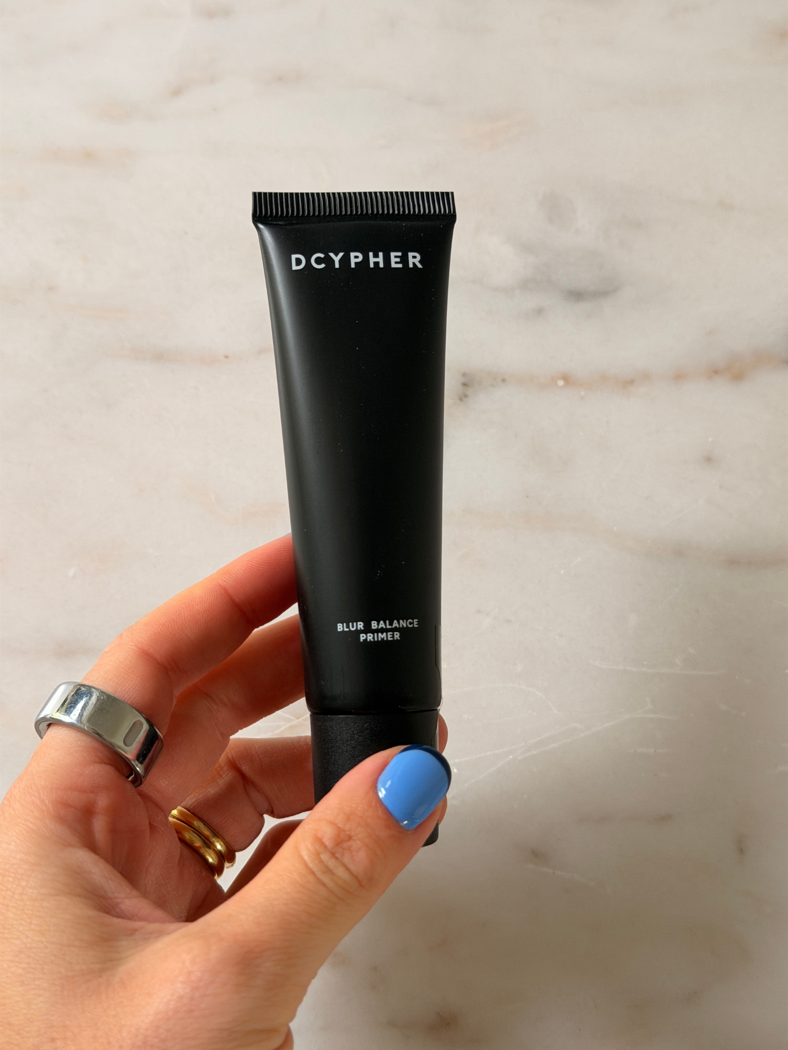 Grace holding the Dcypher primer