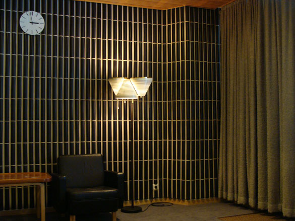 Interior of a side room at Finlandia Hall by Alvar Aalto