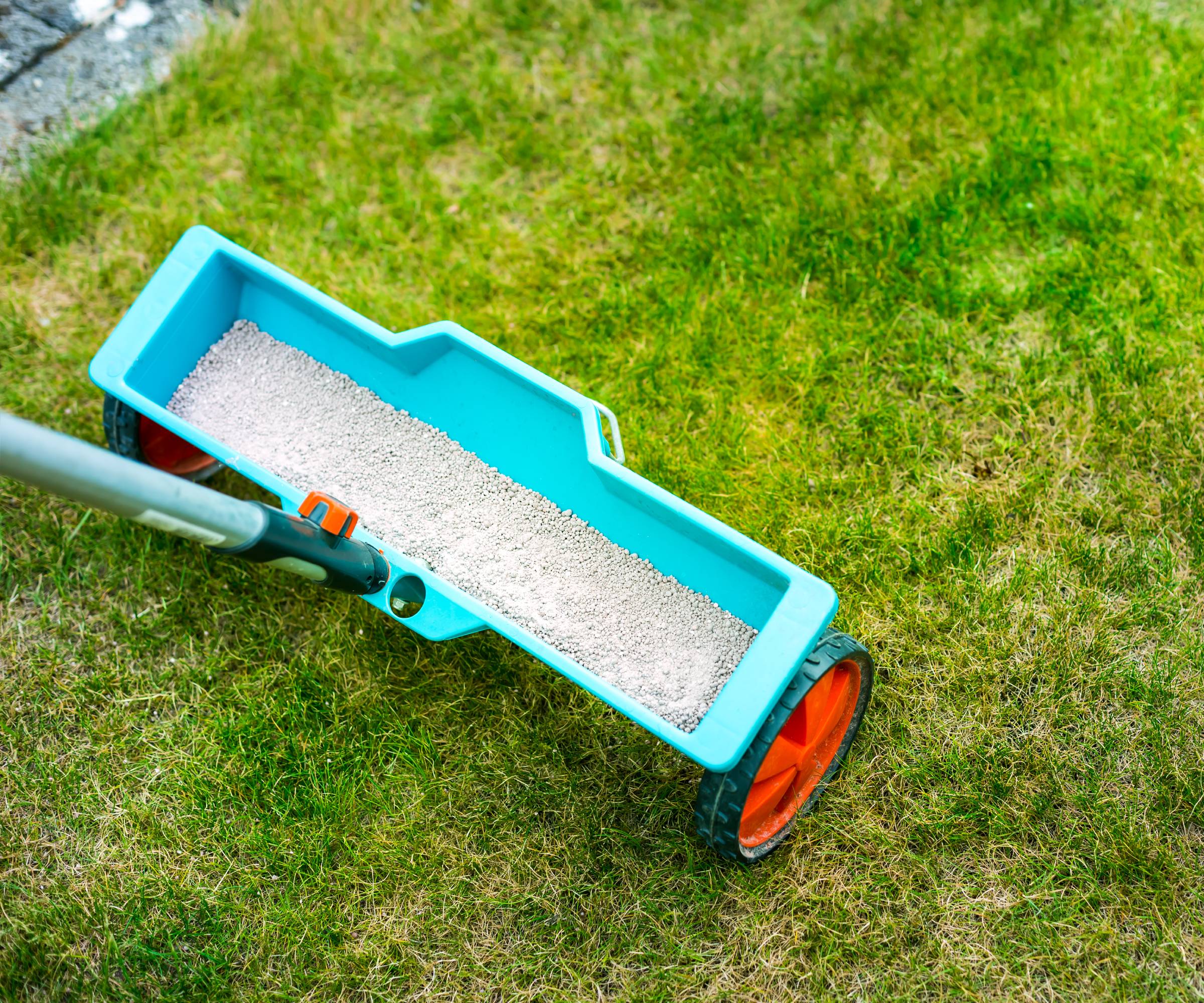 A push fertilizer spreader