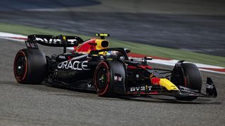 Sergio Perez seen driving the Oracle Red Bull Racing, RB19 - Honda RBPT, will factor heavily into the F1 Australian Grand Prix live stream
