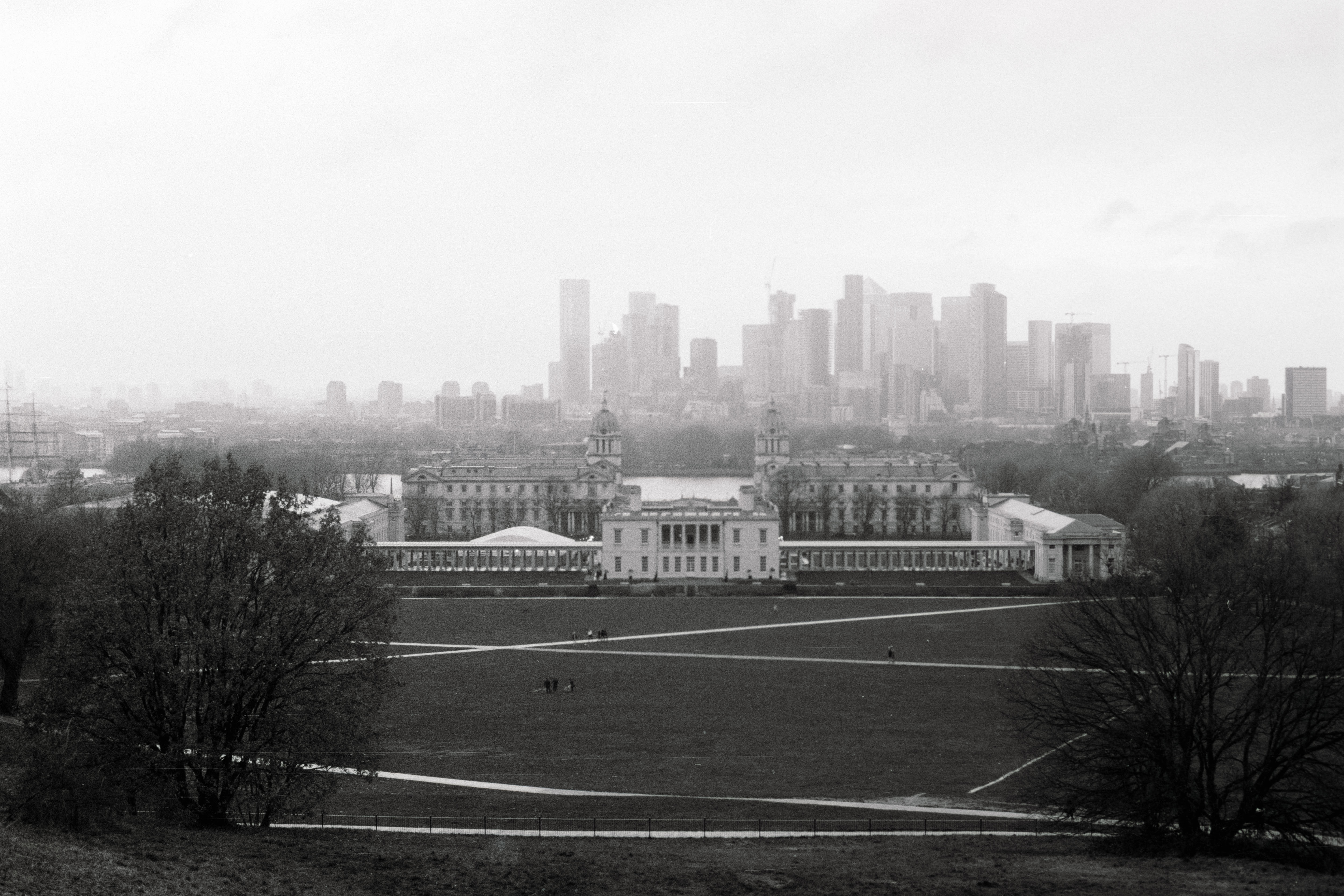 View over Greenwich shot on Lomography Lady Grey 400