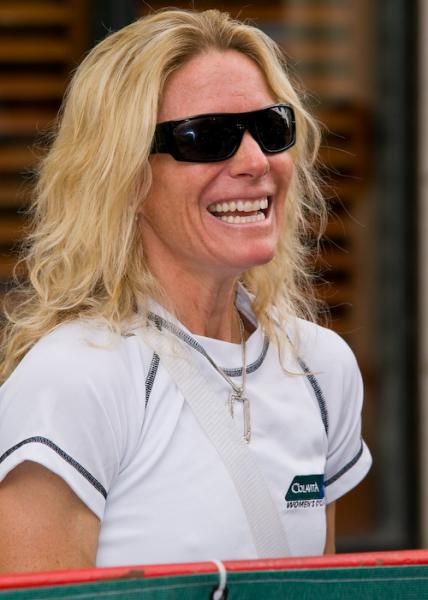 Tina Pic appears to be enjoying her new role as directeur sportif.