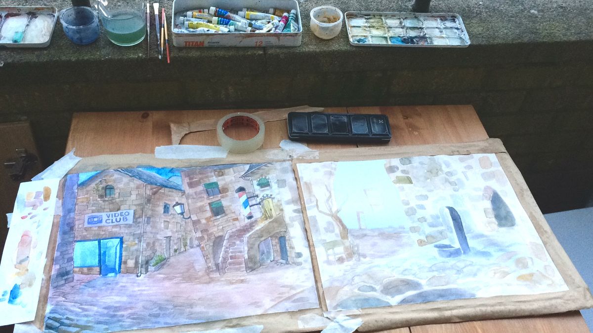 Paintings, sketches and game screens