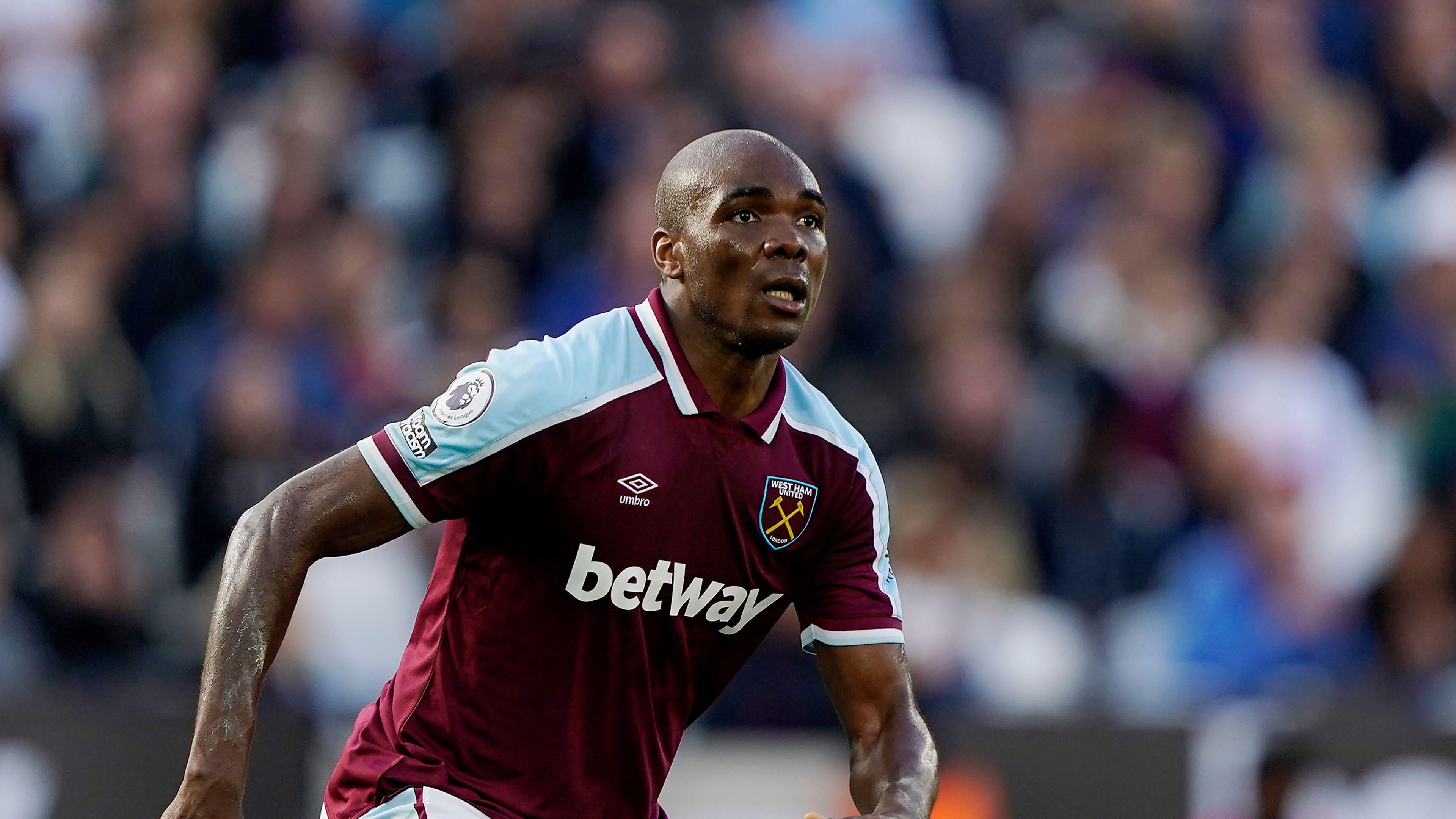 Angelo Ogbonna playing for West Ham against Brentford, October 2021