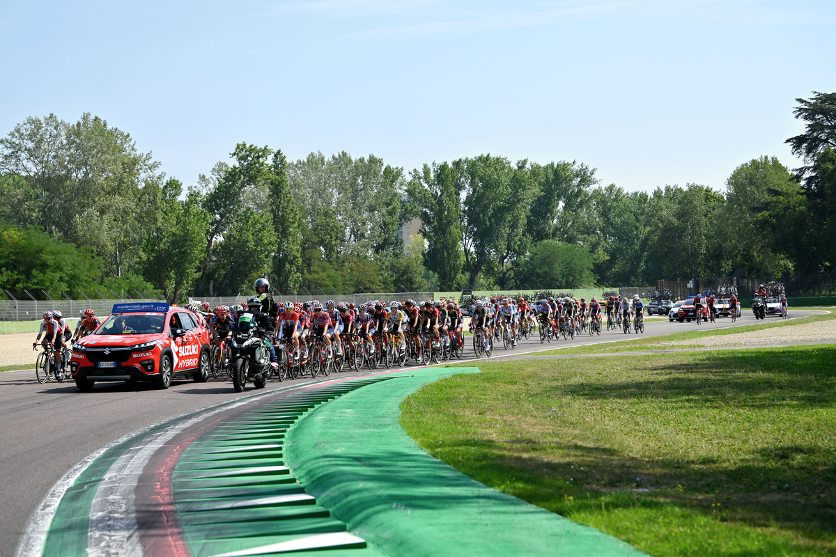 Stage 4 of the Giro departed from Imola, home to the Autodromo Internazionale Enzo e Dino Ferrari