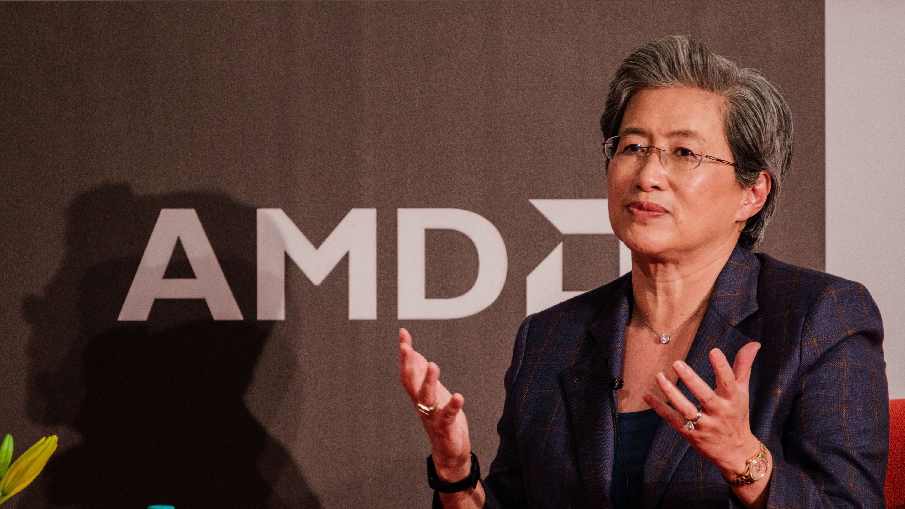 Lisa Su, chair and chief executive officer of Advanced Micro Devices Inc. (AMD), during a fireside chat at the Indian Institute of Science (IISc) in Bengaluru, India, on Thursday, Nov. 21, 2024.