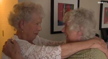 Twins reunited after almost 8 decades apart
